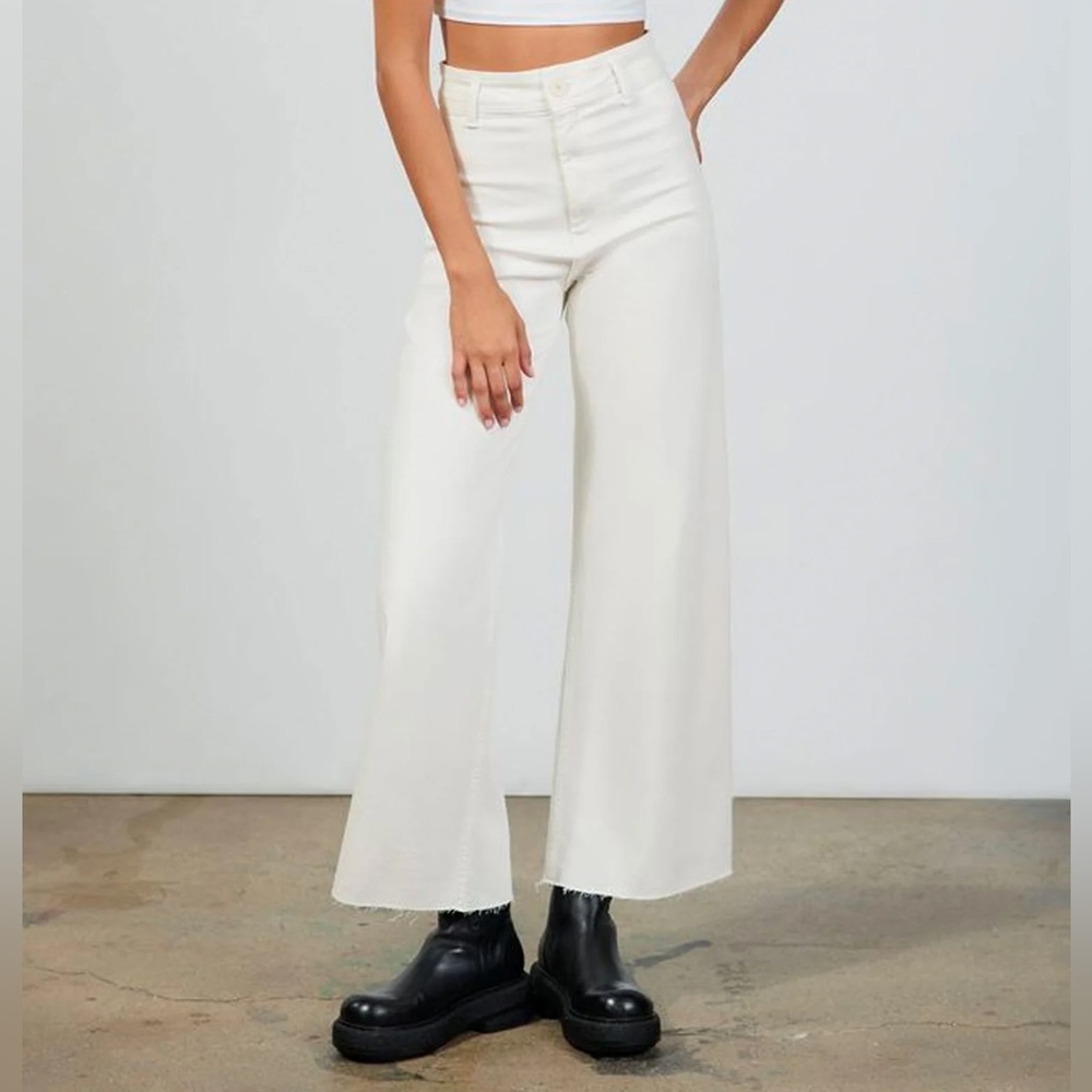 Zara Marine Straight Jeans White